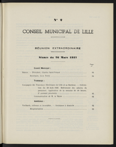 séance du 26 mars 1937