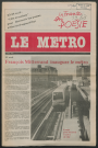 Le Métro .- François Mitterand inaugure le Métro.