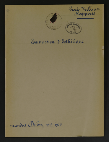 Commission d'esthétique et examen des façades d'immeubles à reconstruire rue Faidherbe.