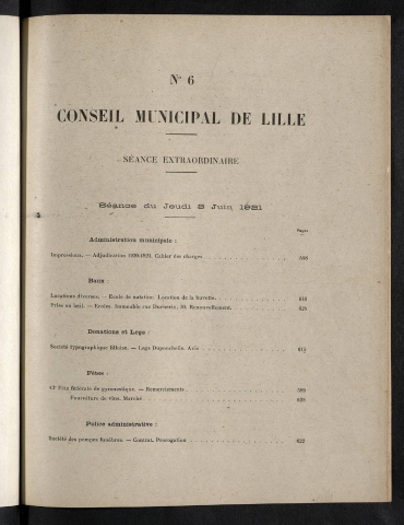 séance du 03 juin 1921