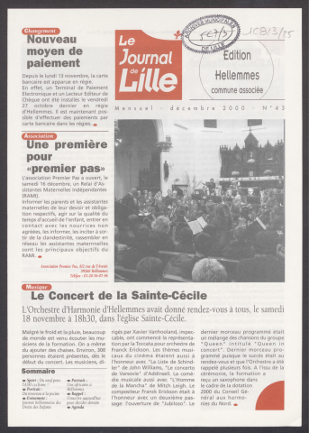 Le Journal de Lille - Editions des mairies de quartiers - n°43