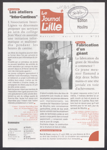 Le Journal de Lille - Editions des mairies de quartiers - n°35