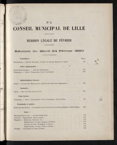 séance du 24 février 1920