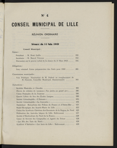 séance du 14 juin 1949