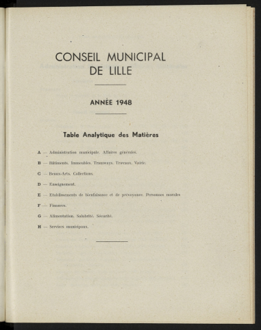 table analytique 1948