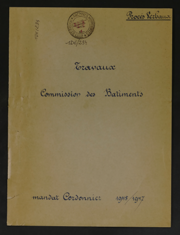 Commission des bâtiments.