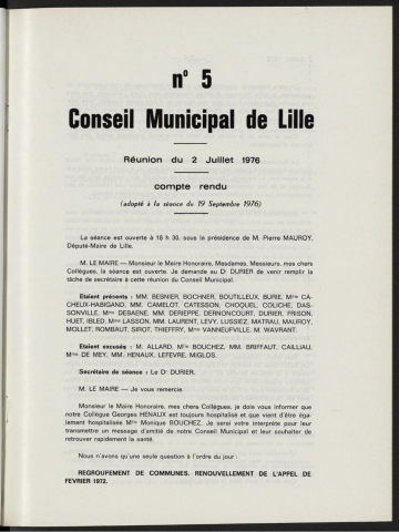 séance du 02 juillet 1976