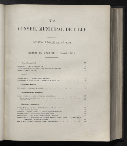 séance du 11 février 1910