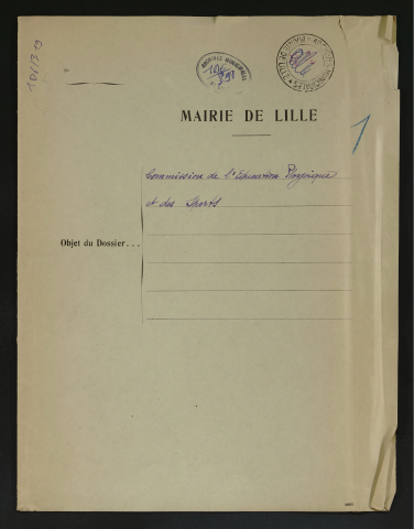 Commission de l'éducation physique et des sports.