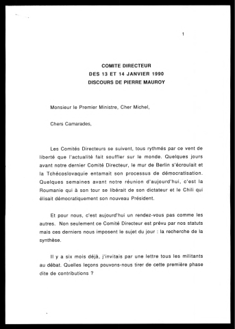 Comité directeur. (Lille)