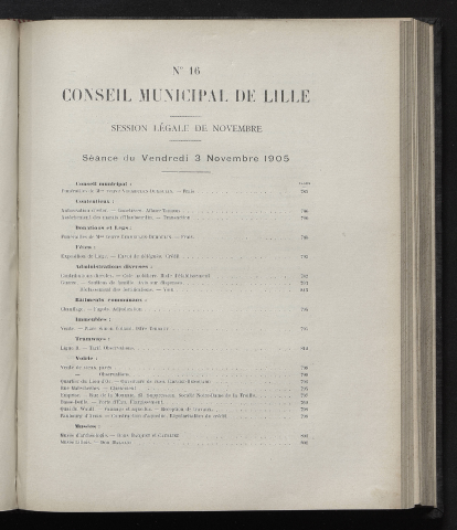 séance du 03 novembre 1905