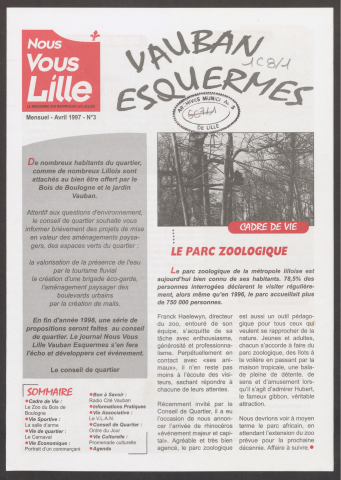 Nous Vous Lille - Editions des mairies de quartiers - n°3