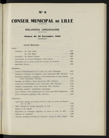 séance du 30 novembre 1950