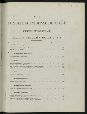 séance du 03 décembre 1913