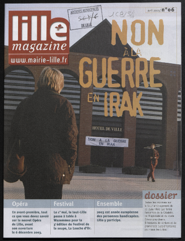 Lille magazine n°6 - Non à la guerre en Irak