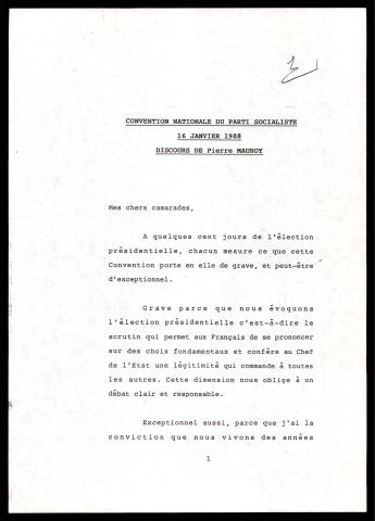 Convention nationale du parti socialiste. (Lille)