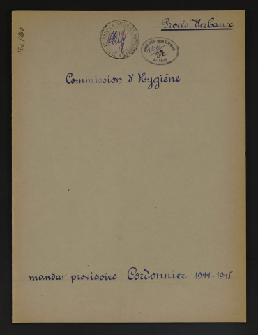 Commission d'hygiène.