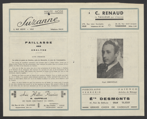 Cavalleria rusticana et Paillasse, 30/01 et 05/03/1947.