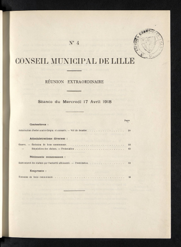 séance du 17 avril 1918