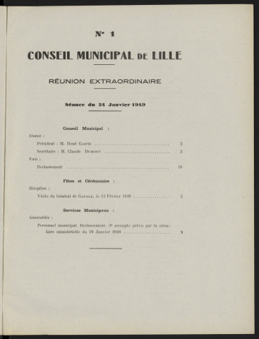 séance du 24 janvier 1949