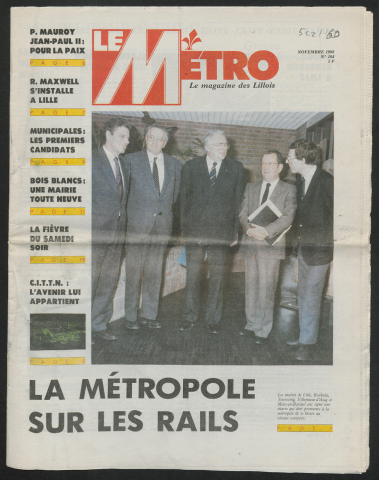 Le Métro .- La Métropole sur les rails.