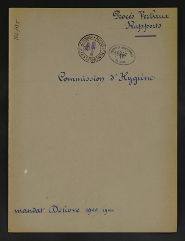 Commission d'hygiène.