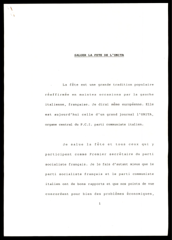 Fête de l'Unita. (Florence - Italie)