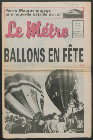 Le Métro .- Ballons en fête.