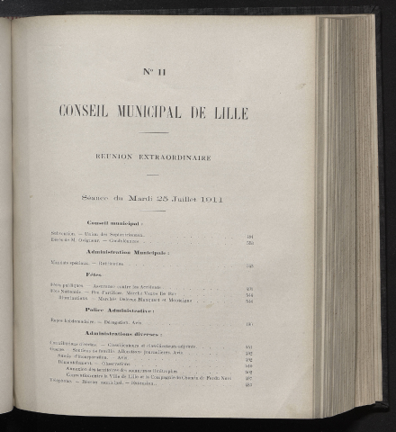 séance du 25 juillet 1911
