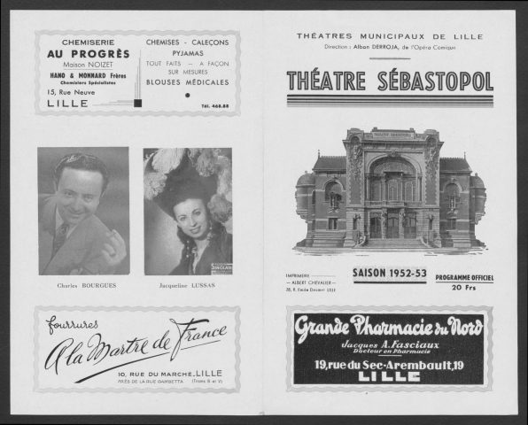 Passionnément, 21-22/03/1953.