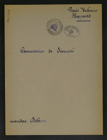 Commission de sécurité.