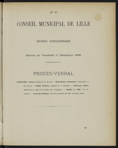 séance du 11 décembre 1885