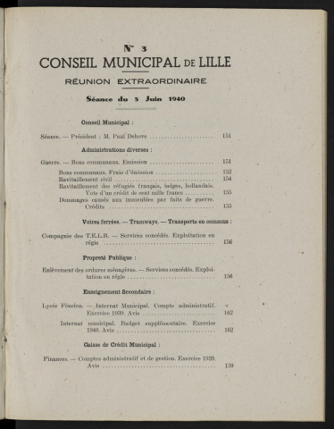 séance du 05 juin 1940