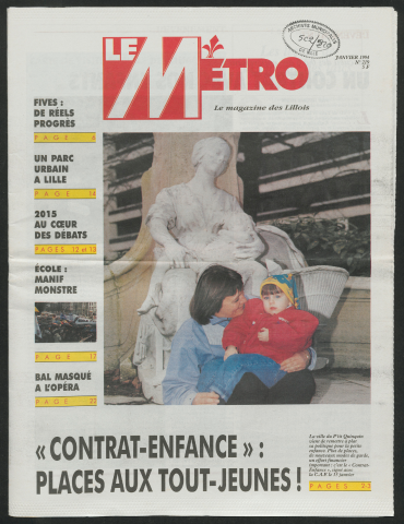 Le Métro .- "Contrat enfance" : place aux tout- jeunes !