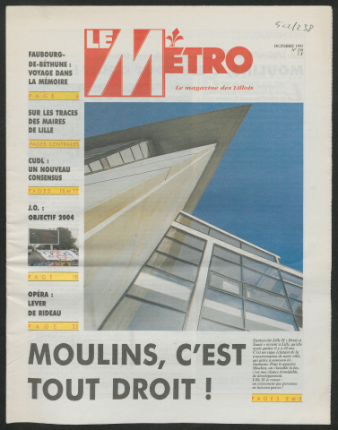 Le Métro .- Moulins, c'est tout droit !