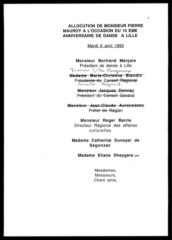 10ème anniversaire du festival Danse à Lille. (Lille)