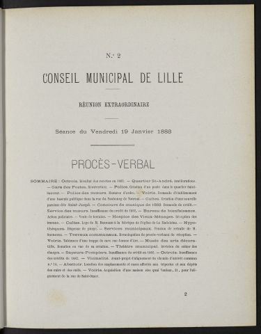 séance du 19 janvier 1883
