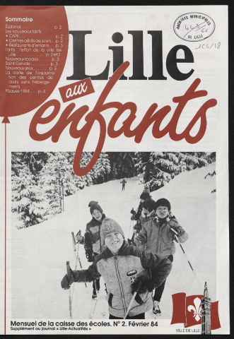 Lille Actualités - Lille aux enfants, supplément n°2