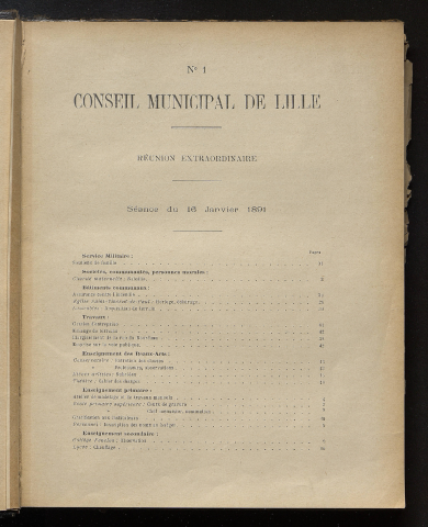 séance du 16 janvier 1891