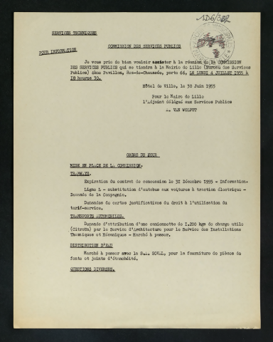 Commission des services publics.