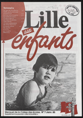 Lille Actualités - Lille aux enfants, supplément n°7