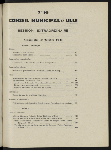 séance du 12 octobre 1943
