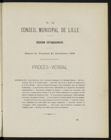 séance du 21 novembre 1879