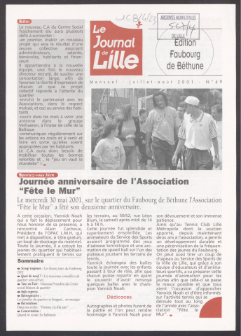 Le Journal de Lille - Editions des mairies de quartiers - n°49