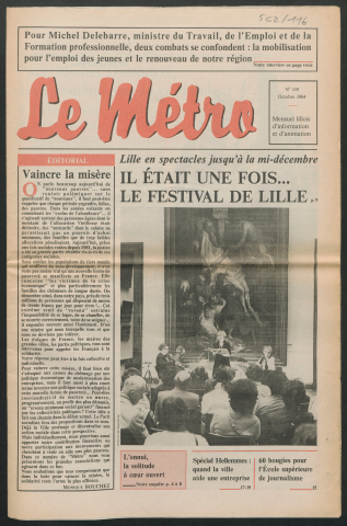 Le Métro .- Il était une fois& le festival de Lille.