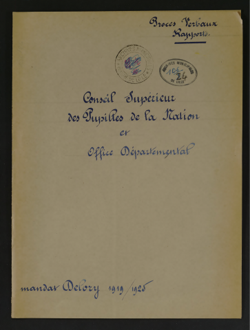 Conseil supérieur des Pupilles de la Nation et Office départemental.