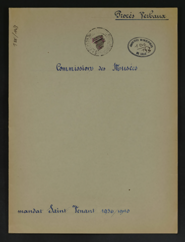 Commission administrative des musées.