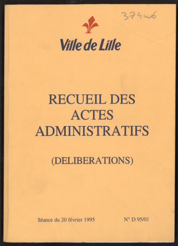 Délibérations, séance du 20 février 1995.