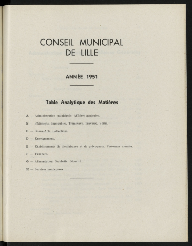 table analytique 1951