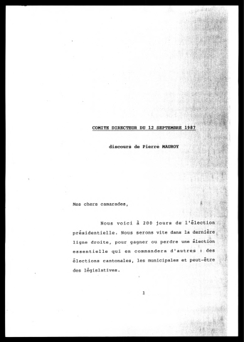 Comité directeur. (Lille)